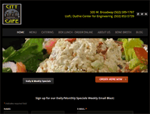 Tablet Screenshot of citycafelunch.com